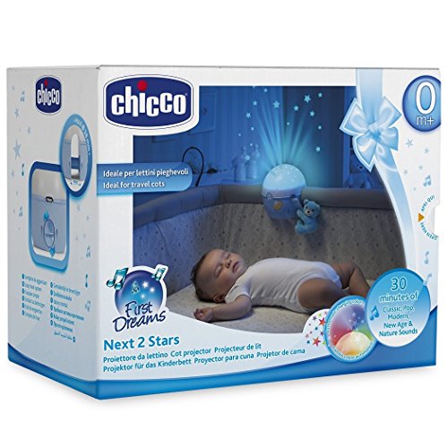 Chicco Blue Next2Stars Mobile Travel Cot Projector Fit Next2me Crib Fit all Travel Cot and Bednest Crib / Fast Delivery