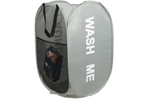 KIAYOO Cesto Ropa Plegable,Cesta Ropa Sucia,Cesta Ropa Limpia para para el Baño,Dormitorio,Lavandería,Hotel y Viajes，Gris