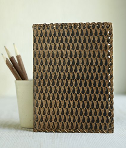 storeindyaStore Indya Thanksgiving Gifts Blank Leather Book Diary Journal Handmade Genuine Eco Friendly Unlined Pages Compact Travel Diary Writing Journal for MenWomen (Deep Sea Collection)