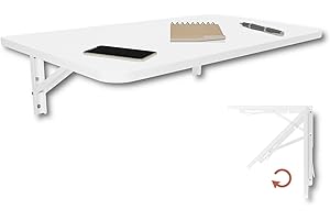 KDR Produktgestaltung Mesa Plegable de Pared, 70 x 40 cm, en Color Blanco, Mesa de Comedor, Mesa de Cocina, Mesa de Bar, Mesa de Bar, Mesa de Pared, Mesa de pie, Mesa Plegable para Montaje en Pared