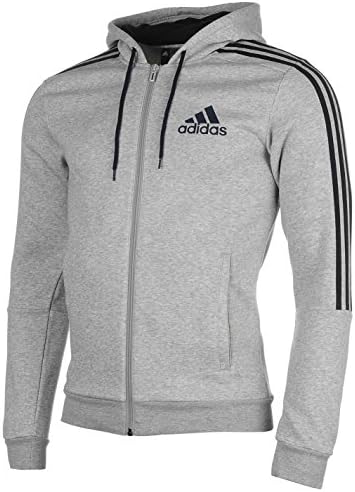 adidas 3 Stripes Full Zip Hoody Mens