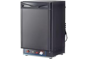 Smad Frigo Trimixte, Frigo 12V 220V Gaz, Réfrigérateur Camping 40L, pour Camping-Car Camion Caravane Fourgon, 30mbar, Noir