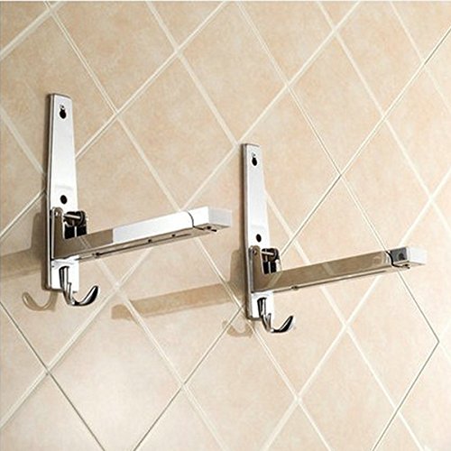 Faltbare Mikrowellenhalterung Mikrowellenhalter für Mikrowelle Backofen, Grill, Ofen,SOONHUA Mikrowellen-Ofen Wandhalterung Haken, Hochleistungs-304 Edelstahl Dehnbare Wandhalterung Regalhalter Rackhalterung für Mikrowellenofen - 3