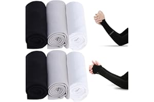 KASESSS 6 par rękawków na ramię, ochrona przed promieniowaniem UV, rękawy na ramiona, ochrona przed promieniowaniem UV, osłona przed słońcem, ramiona do biegania, roweru, golfa, jazdy samochodem