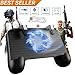 Price comparison product image Mobile Game Controller for PUBG 5-in-1 Upgrade Version Gamepad Shoot and Aim Trigger Phone Cooling Pad Power Bank for Android & IOS Fortnite/Knives Out (Mobile Game Controller)