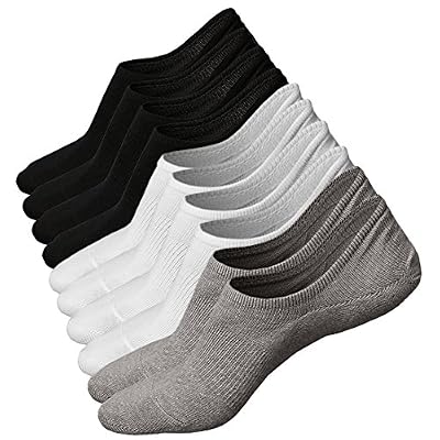 Toes Home 5 Paires Homme Basses Chaussettes Invisible Antiglisse des Chaussettes Décontractées