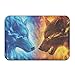Produktbild diyabcd Cool Fire Ice Wolf Fußmatten rutschfeste House Garden Gate Teppich Fußmatte Boden Pads