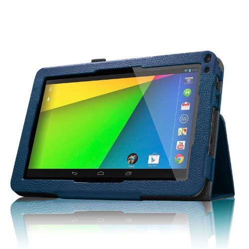 Fintie Folio Huelle Case Schutzhuelle Tasche fuer 9 Zoll Android Tablet-PC Inklusive. Tabexpress (9 Zoll) Tablet-PC, iRULU eXpro X1a (9 Zoll) Quad Core Tablet PC, XIDO 22,9 Zoll (Boxchip A23), Kapazitiver Multi Touch Android 4.0 Tablet PC A13, JYJ 9″ Zoll Android 4.4 Tablet PC – Marineblau - 4