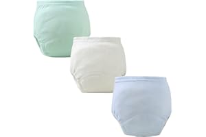 Yealoo Lot de 3 Culotte d'apprentissage en Coton pour Garçon, Lavable et Réutilisable, pour l'Entraînement à la Propreté, pour Les Enfants de 1 à 3 Ans