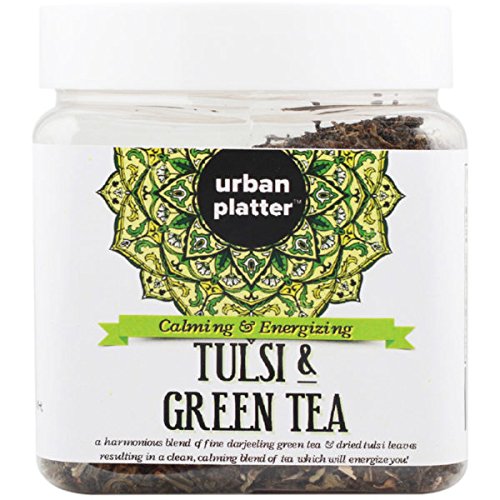 Urban Platter Tulsi Green Tea (Loose Tea in Jar), 100g RS.125 (55.00% Off) - Amazon