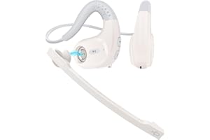 Seflorgo Bluetooth 5.3 Headset mit Mikrofon, Open-Ear-Kopfhörer mit Noise-Cancelling-Mikrofon für HD-Anrufe, Kabellose Headsets für Arbeit, Office, Meetings, Leicht & Bequem, Mehrpunktverbindung, 12H