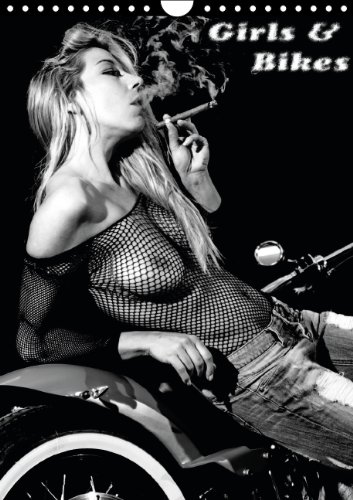 Girls & Bikes in black & white (Wandkalender 2014 DIN A4 hoch): heiße Girls auf heißen Maschinen (Monatskalender, 14 Seiten)