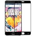 100FIT (BLACK HD tempered glass for OnePlus 3, OnePlus 3T - Full Glue Edge to Edge Screen Coverage