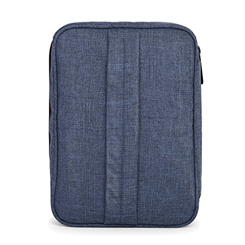 BAGSMART Universaltasche Eletronik Organizer Doppelte Fächer Kabeltasche Blau - 8