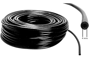 VEASION A 4mm ID - Silikon Unterdruck Schlauch 1m | Farbe: schwarz