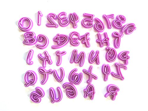 36 Buchstaben Zahlen Aussstecher Alphabet Ausstechformen Fondant Marzipan Torten - 3