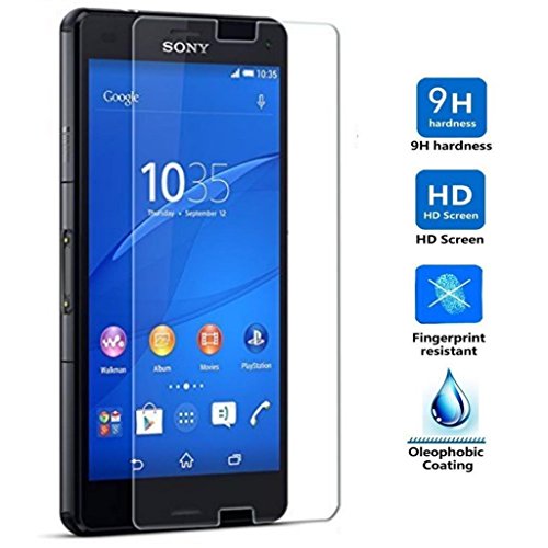 Protector de Pantalla para Sony Xperia Z3 Mini Compact Cristal Vidrio Templado Premium  Electr  nica Rey  