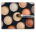 Produktbild scorpio-leo Naturkautschuk Gaming Mousepad Make-up-Pinsel und Lidschatten Palette in Beige Orange Töne Cosmetics