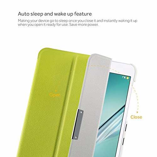 Samsung Galaxy Tab S2 8.0 Hülle, EasyAcc Ultra Dünn Case mit Standfunktion Auto Wake up Sleep PU Leder Hüllen für Samsung Galaxy Tab S2 T719/ T715N 20.31 cm (8 Zoll) Tablet-PC (Grün, Kunstleder) - 7