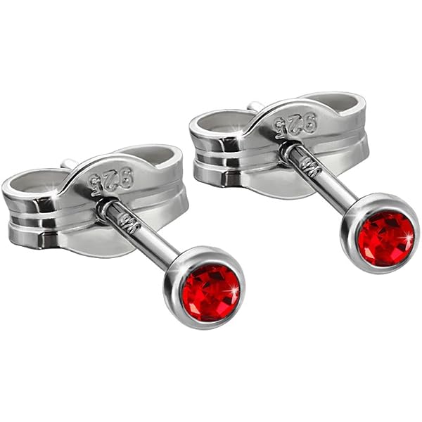 NKlaus Ohrstecker Aus 925er Silber Rhodiniert – 5,5 Mm Zirkonia Für Damen, Herren & Kinder