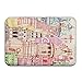 Produktbild khgkhgfkgfk New Doormats Hello City 1 Nice Personalized Door Mats Indoor Door Mats Pattern Novelty Doormat Decorative Bathroom Bedroom Kitchen Living Room Carpet Non-Slip Water-Absorbing Floor Mats