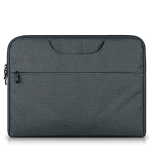 Laptoptasche Wasserfeste Umh  ngetasche Notebook H  lle Tasche f  r 13 3-14 Zoll Laptop MacBook Pro MacBook Air Dunkelgrau