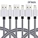 Produktbild SUNDIX 3 Stücke 3 Meter IPhone Ladekabel IPad Lightning Kabel USB Verbindungskabel für iPhone X 8 8Plus 7 Plus 7 6 Plus 6s SE 5S 5C 5, iPad Air 2, Mini 3, iPod Touch und Nano(Schwarze-Serie)