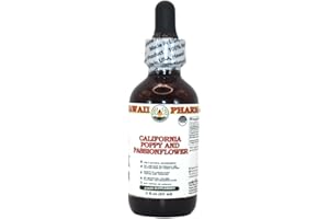 Hawaii Pharm Europe California Poppy and Passionflower Alcohol-Free Liquid Extract Glycerite 60 ml