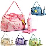 GMMH XXL 3 tlg Baby Farbe grün Wickeltasche Pflegetasche Windeltasche Babytasche Reise Farbauswahl - 2