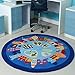 Produktbild Unbekannt Mittelmeer-Kind-Karikatur-Computer Mats Creepy Matratze Studie Schlafzimmer Schlafzimmer Zelt Runde Teppich (Größe Optional) (größe : 140cm)