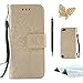 Produktbild Sony Xperia M5 Hülle, TOUCASA® Vintage/Retro Bookstyle Lederhülle Handyhülle PU Leder Flip Tasche Case Niedlich Katzen und Bäume Muster mit Stand-Funktion Kredit Kartenfächer und Magnetverschluss Brieftasche Tasche Wallet Case für Sony Xperia M5 + 1 x Eingabestift + 1 x Glitzer Staub Stecker, Gold