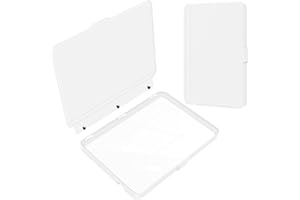 Custodia protettiva staccabile a portafoglio per Kobo Clara Colour 2024 da 6 pollici, cover posteriore trasparente ultra trasparente, con funzione di spegnimento e accensione automatici, bianco