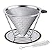 Produktbild Holywonder Edelstahl - Doppelschicht Kaffee Leck Kit Mit Reinigungsbürste Wiederverwendbarer Edelstahl - Kaffeefilter