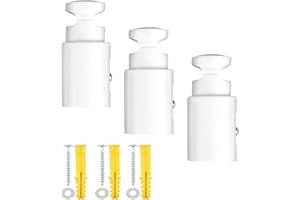 volumoon 3pcs supporto scaldasalviette,supporto a muro per termosifoni, kit fissaggio scaldasalviette, staffa radiatore, staffa di montaggio per Termoarredo Bagno per Radiatori da Bagno Dritti e Curvi