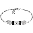 Emporio Armani Men's Stainless Steel with lobster, slider or magnet closure bracelet