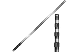 DOBEN Pool Pole Carbon Fiber, Telescopic Swimming Pool Pole 4.6 to 15FT(137-460cm), Professional Telescoping Swimming Pool, Cleaning Poles for Skimmer Net, Brush, Vacuum Head,15FT
