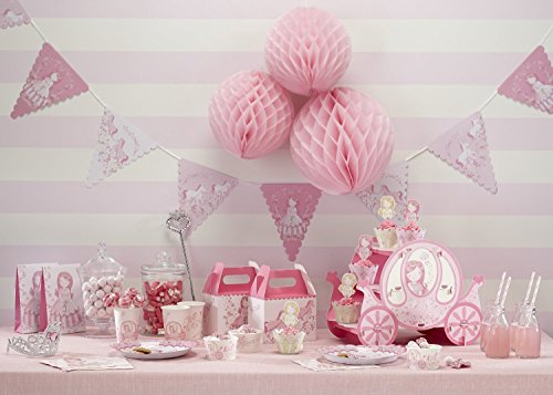 NectaRoy Wabenball Wabenbälle Honeycombs Pompoms Ball Hochzeit Partei Feier Dekoration für Hochzeit/Gebutztag/Baby Shower/Weihnachten (Rosa) - 3