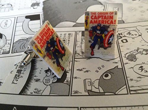 Classic Captain America Comic Book Cover Cufflinks