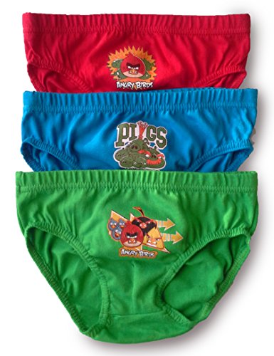 Calzoncillos para niño de algodón, paquete de 3-4 - 5 Years (104-110cm) - Angry Birds