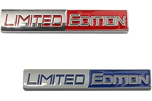 GOBFAR 2 PCS Emblema Adhesivo metálico Limited Edition,3d Metal Etiqueta Engomada,Emblema Edición Limitada,Insignias para carroceria metálicas pegatinas automóviles para Accesorios de Maleta de automóviles