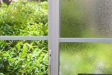 Fancy-fix Fensterfolie Dekorfolie Sichtschutzfolie Statische Folie Selbsthaftend (ohne Kleber) Milchglasfolie 90x200cm - 3