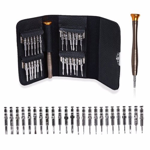 Preisvergleich Produktbild jiaqinsheng Professionelle Präzisions-Schraubendreher-Set Reparatur Öffnung Tool Kit für Laptop Handy Armbanduhr 25 Stück