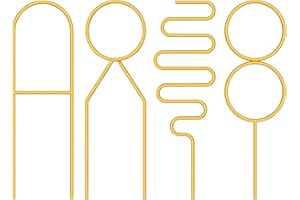 HEIGUDAN 4PCS Plant Trellis 4INX13.4IN Potted Plant Trellis Indoor and Outdoor Creative Geometric Shape Plant Climbing Frame Small Garden Potted Support Pile Flower Vines House Plant