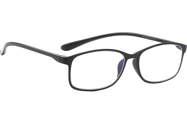 PROFLEX BluOptix filtre de lumière bleue, légères, flexibles, résistantes aux rayures, les femmes et les hommes, d'ordinateur, lunettes de lecture +0.0, +1.0, +1.5, +2.0, +2.5, +3.0, +3.5, +4.0