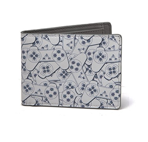 Preisvergleich Produktbild Playstation PS1 Controller all over print offiziell Nue Grau Bifold Brieftasche