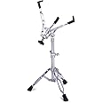 Kadence Snare Drum Stand, Deluxe Percussion Hardware Base Kit, Double Braced, Light Weight Mount for Standard Snares, Tom Drums & Practice Pad, Slip-Proof Gear Tilter & Clamp Style Basket Holder