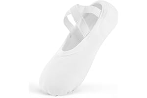 Ulicox Zapatillas Ballet Mujer Elástica Zapatos Ballet Niña con Suela de Cuero Dividido