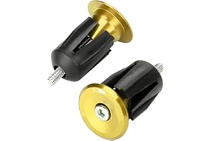 TBEST 1 Paire Bouchon de Extrémité de Poignées en Aluminum Alloy Vélo Guidon End Caps Embouts pour la Plupart de Vélo, VTT, Vélo de Route, VTT, BMX