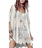ForFamily Women's Lace Dress One Size White
