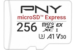 PNY microSD™ Express Carte mémoire microSDXC UHS-I U3 V30 A1 256 Go,jusqu'à 890/750 Mo/s en Lecture/écriture, idéale pour Les appareils compatibles microSD Express comme la Nintendo Switch 2